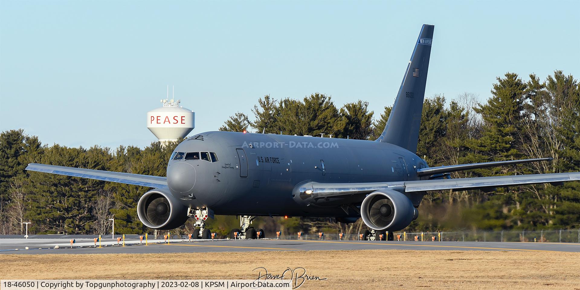 18-46050, 2018 Boeing KC-46A Pegasus (767-2LKC) C/N 34052, VIFA01 leads the way for a FINI flight for a 157th ARW pilot.