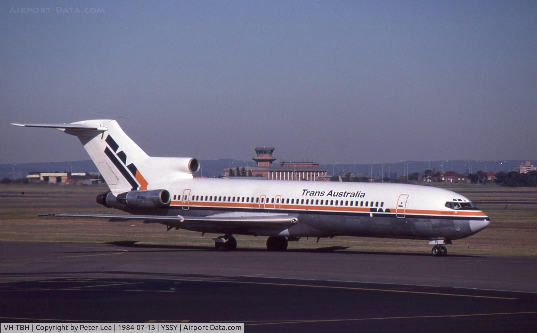 VH-TBH, 1973 Boeing 727-276 C/N 20553, July 1984 photo