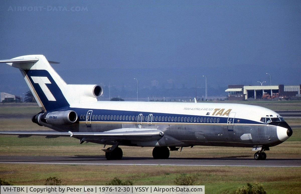 VH-TBK, 1974 Boeing 727-276 C/N 20950, An old photo from 1976