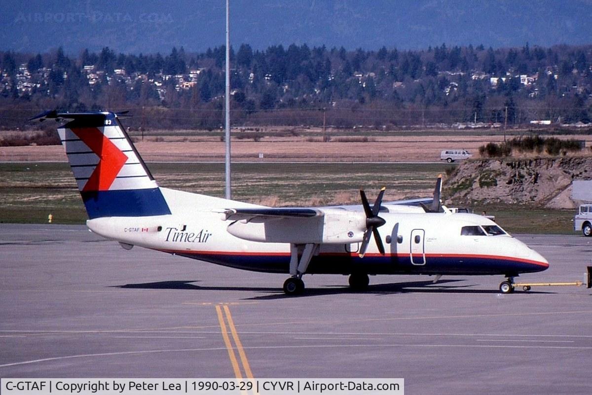 C-GTAF, 1987 De Havilland Canada DHC-8-102 Dash 8 C/N 083, A photo taken whist on a trip to Canada.