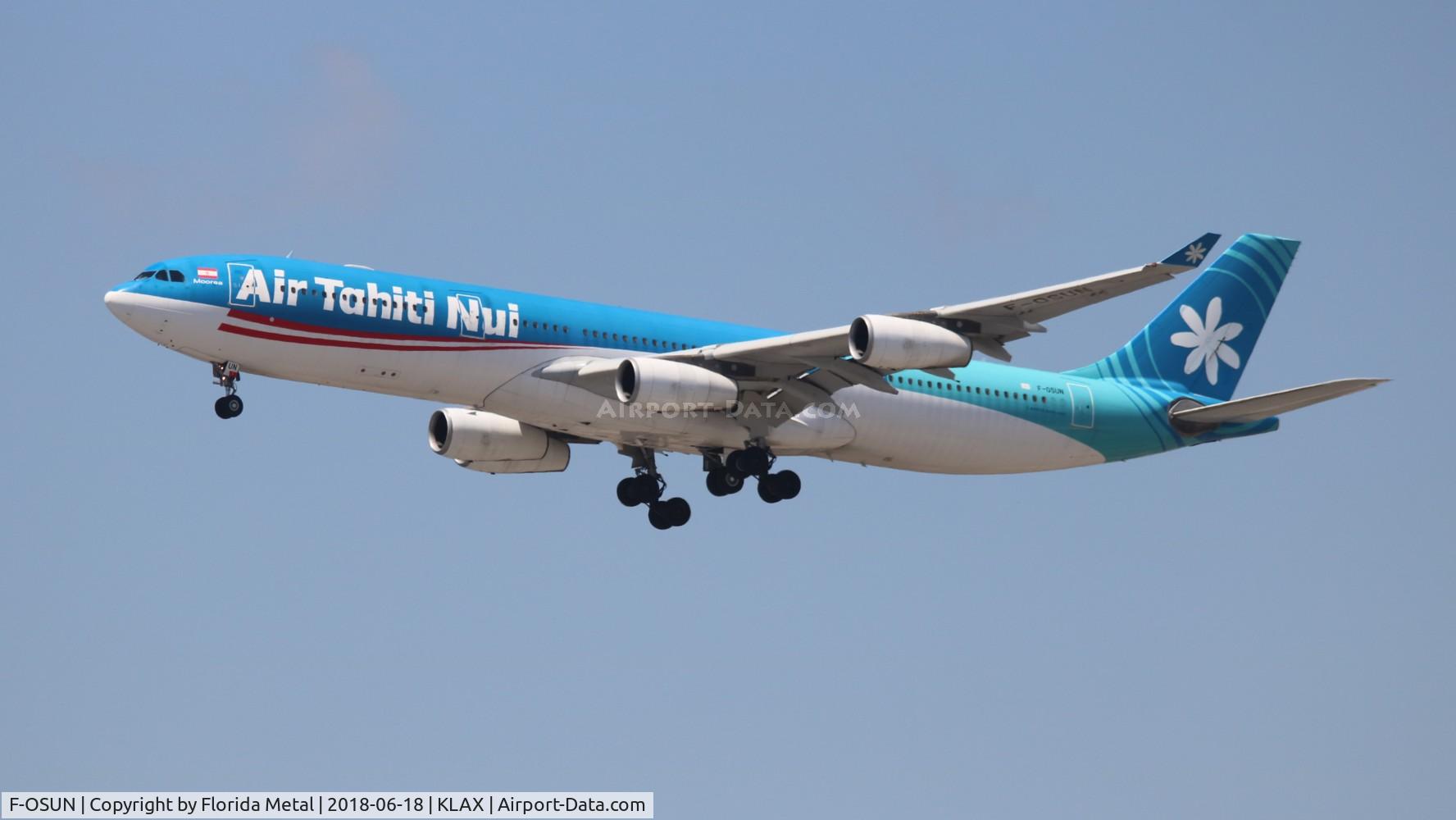 F-OSUN, 2001 Airbus A340-313 C/N 446, Air Tahiti A340-300 zx