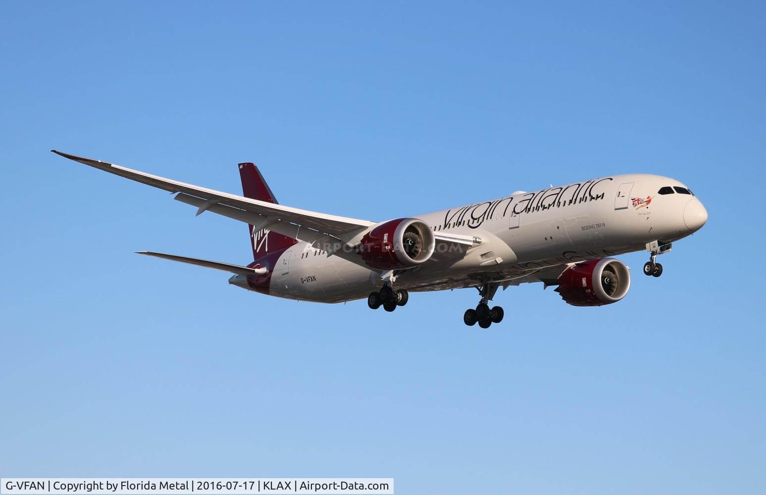G-VFAN, 2016 Boeing 787-9 Dreamliner C/N 37977, Virgin 789 zx