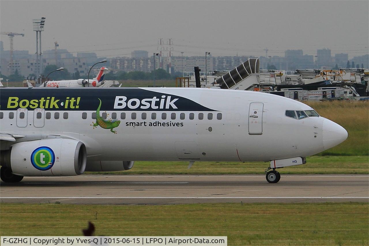 F-GZHG, 2002 Boeing 737-8K2 C/N 30650, Boeing 737-8K2, Take off run rwy 08, Paris-Orly airport (LFPO-ORY)