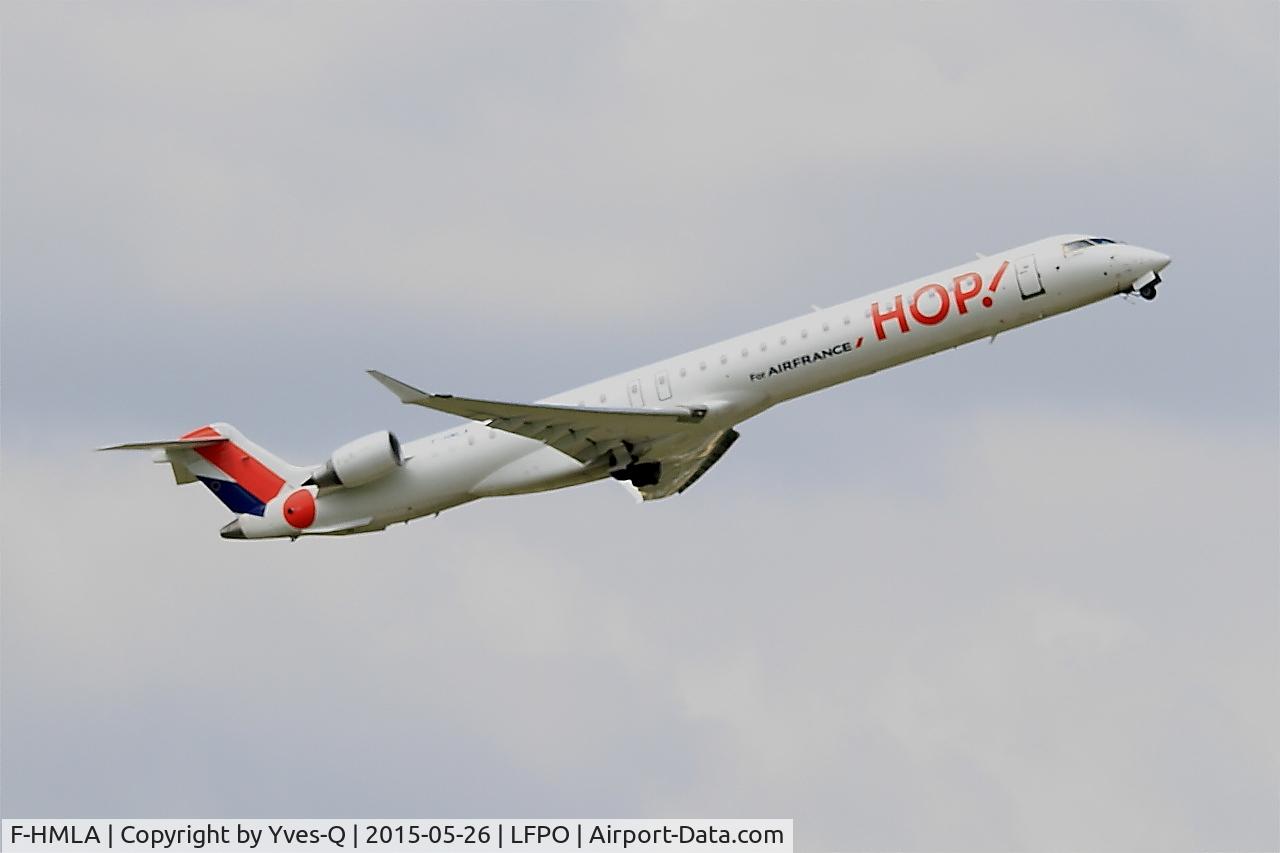 F-HMLA, 2010 Bombardier CRJ-1000EL NG (CL-600-2E25) C/N 19004, Bombardier CRJ-1000EL NG, Take off Rwy 08, Paris-Orly Airport (LFPO-ORY)