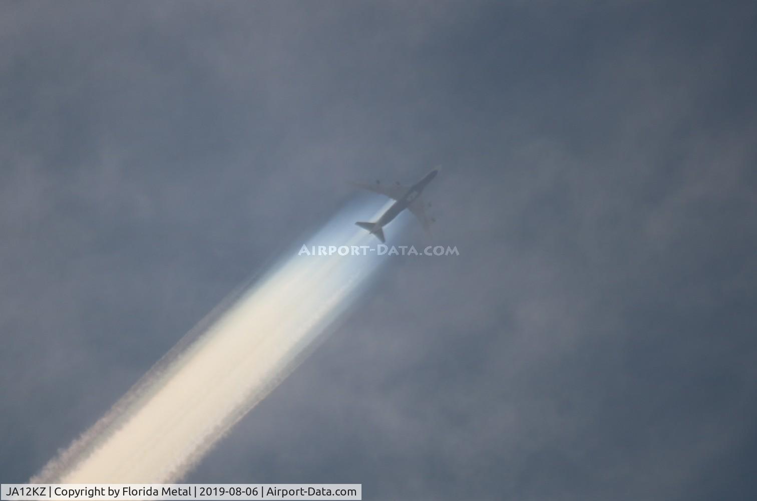 JA12KZ, 2012 Boeing 747-8KZF C/N 36137, NCA 747-8F zx ORD-FRA seen over Michigan