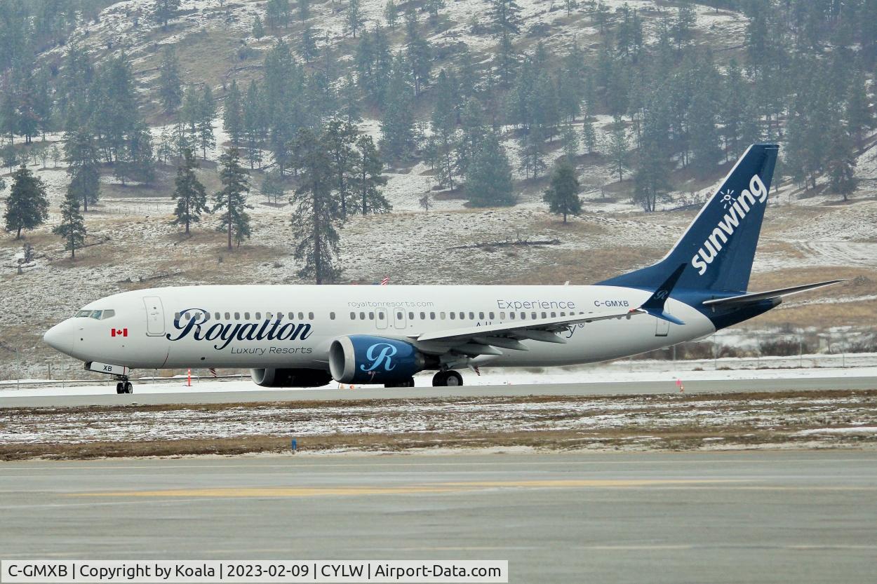 C-GMXB, 2018 Boeing 737-8 MAX C/N 60387, Taxing for departure to Cancun.