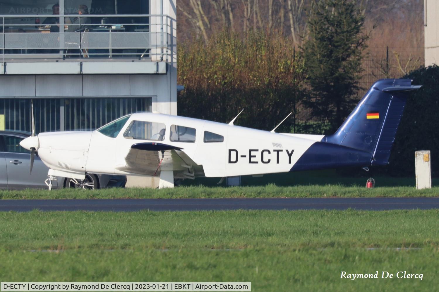 D-ECTY, 1981 Piper PA-28RT-201 Arrow IV Arrow IV C/N 28R-8118020, At Kortrijk Airport.