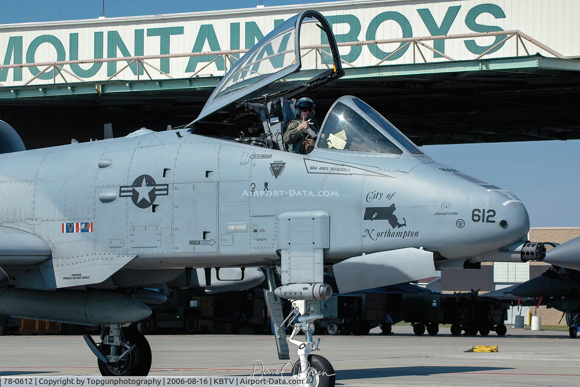 78-0612, 1978 Fairchild Republic A-10A Thunderbolt II C/N A10-0232, 104th FW arrives from the MA ANG