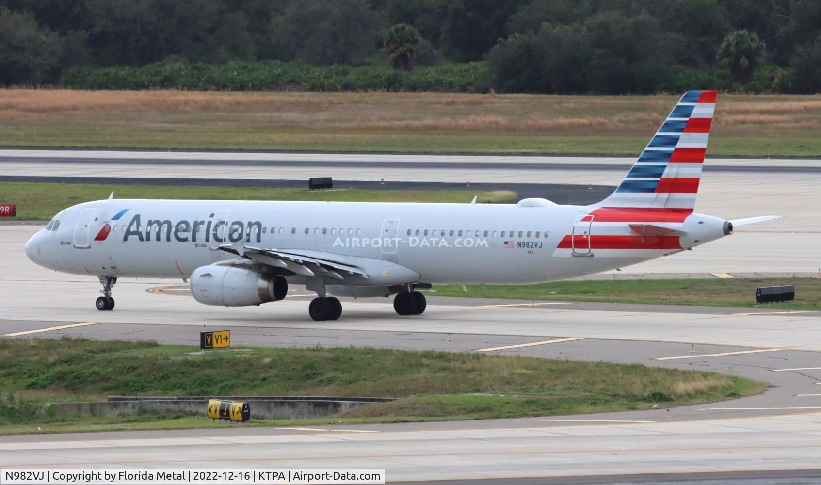 N982VJ, 2012 Airbus A321-231 C/N 5374, TPA 2022