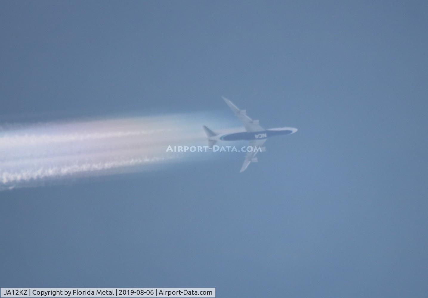 JA12KZ, 2012 Boeing 747-8KZF C/N 36137, NCA Cargo 747-8F zx ORD-FRA seen over Michigan