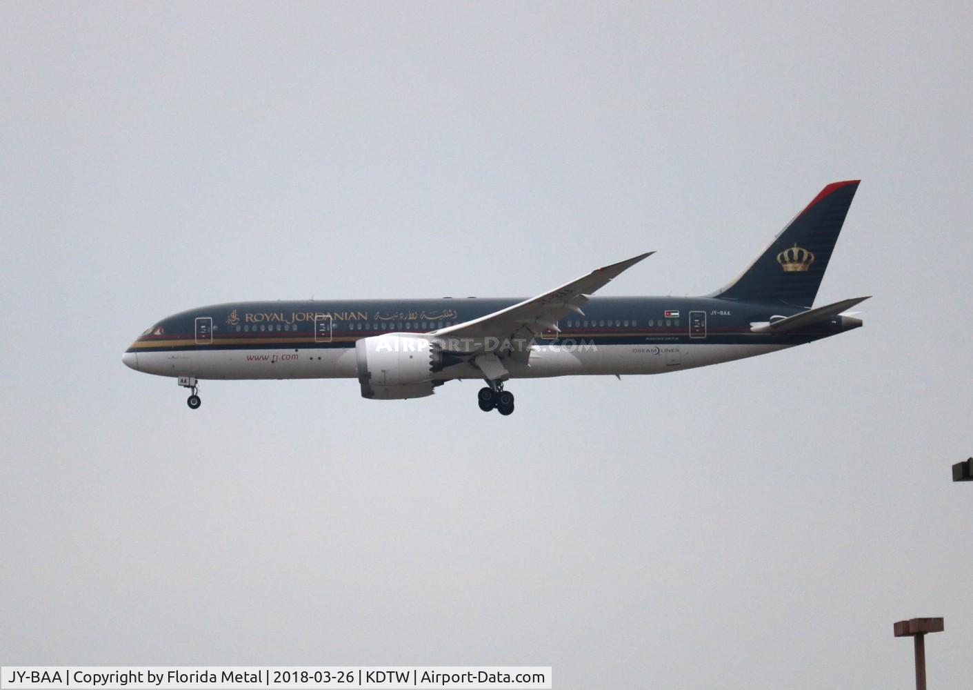 JY-BAA, 2014 Boeing 787-8 Dreamliner C/N 37983, RJA 788 zx