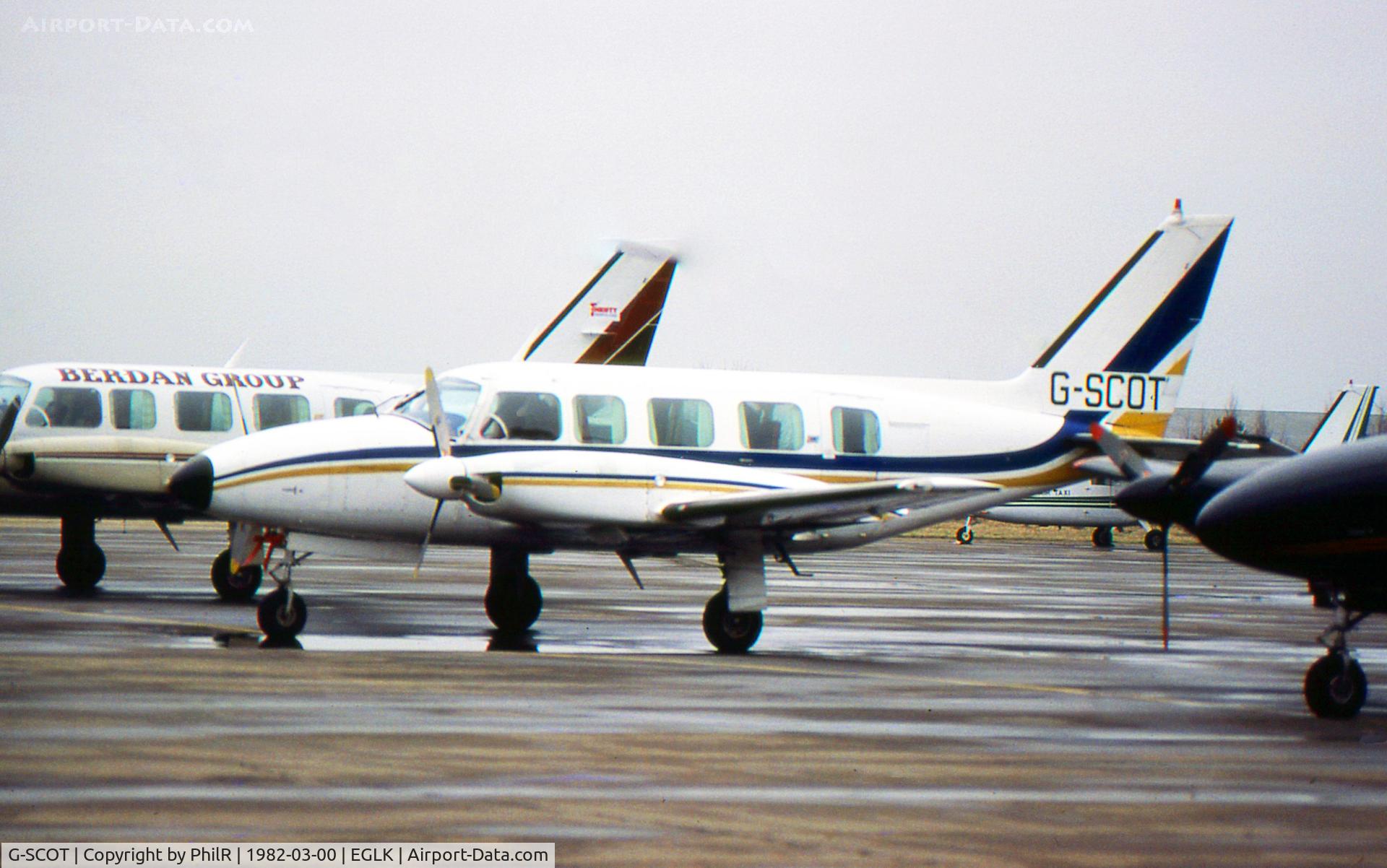 G-SCOT, 1977 Piper PA-31-350 Chieftain C/N 31-7752190, G-SCOT 1977 Piper Pa-31 Navajo BCAL Blackbush