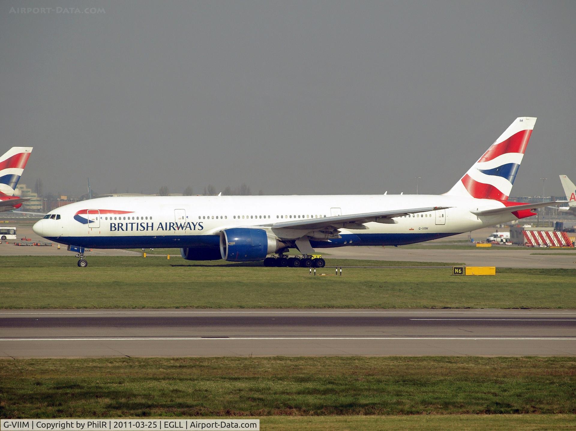 G-VIIM, 1998 Boeing 777-236/ER C/N 28841, G-VIIM 1998 B777-200 BA LHR