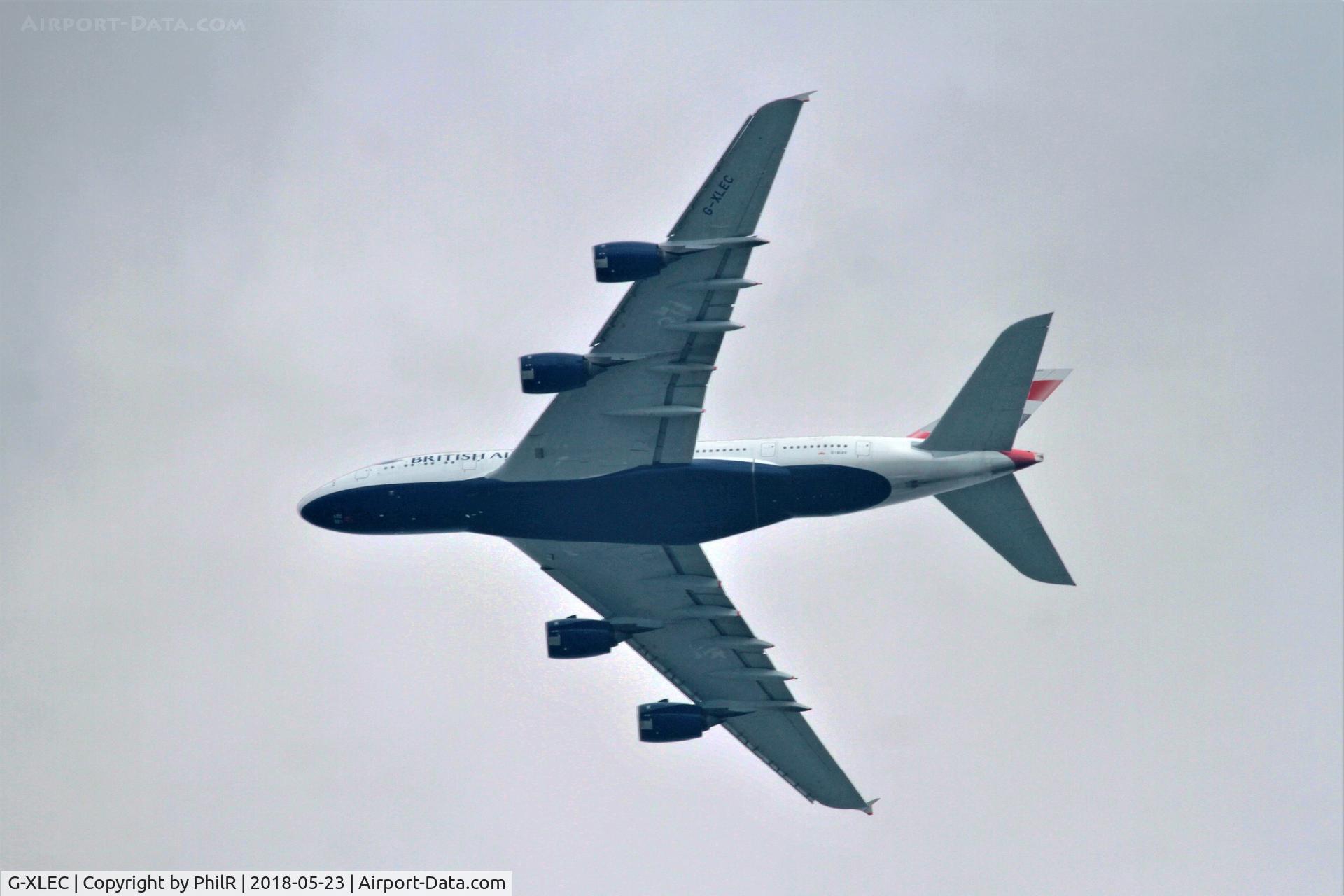 G-XLEC, 2013 Airbus A380-841 C/N 124, G-XLEC 2013 A380-800 BA Woodley