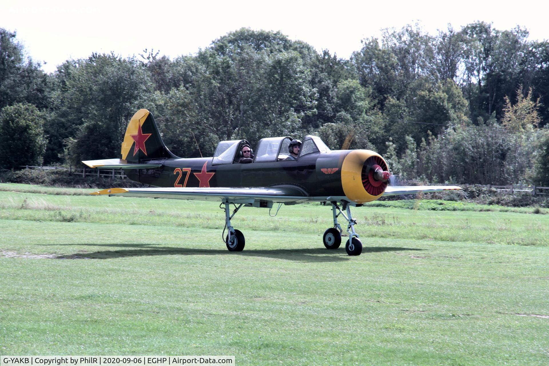 G-YAKB, 1992 Yakovlev (Aerostar) Yak-52 C/N 9211517, G-YAKB 1992 Yak 52 Popham