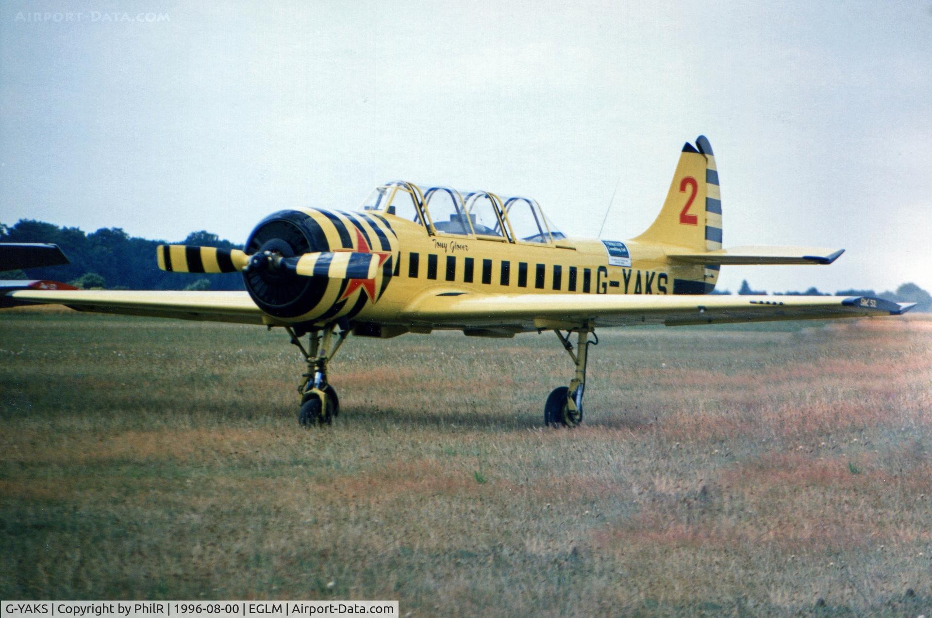 G-YAKS, 1993 Yakovlev (Aerostar) Yak-52 C/N 9311708, G-YAKS 1993 Yak-52 White Waltham
