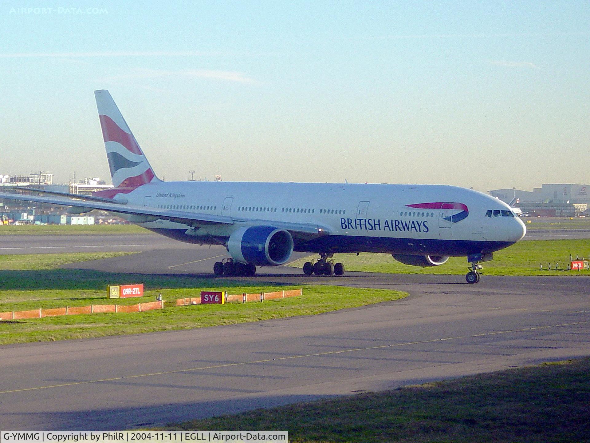 G-YMMG, 2000 Boeing 777-236/ER C/N 30308, G-YMMG 2000 B777-200 BA LHR