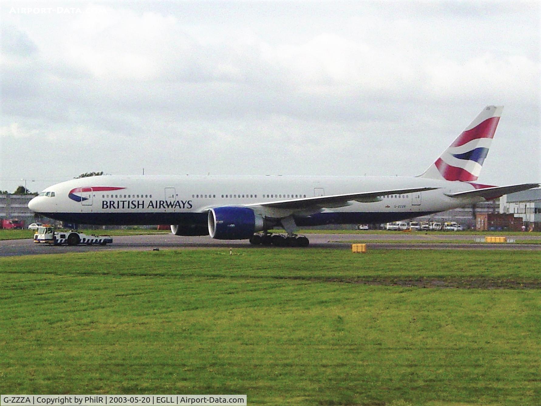 G-ZZZA, 1995 Boeing 777-236 C/N 27105, G-ZZZA 1995 B777-200 BA LHR