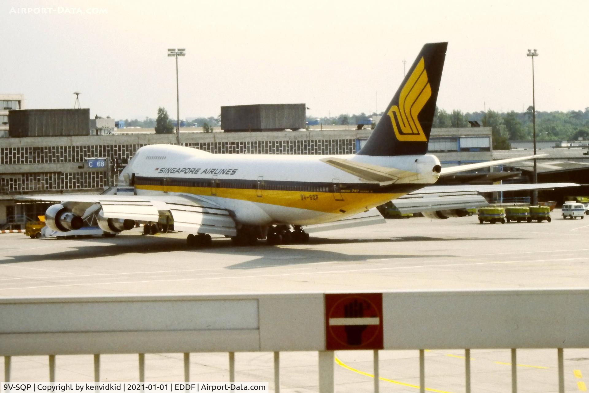 9V-SQP, 1980 Boeing 747-212B C/N 21941, At Frankfurt, early 1980''s.