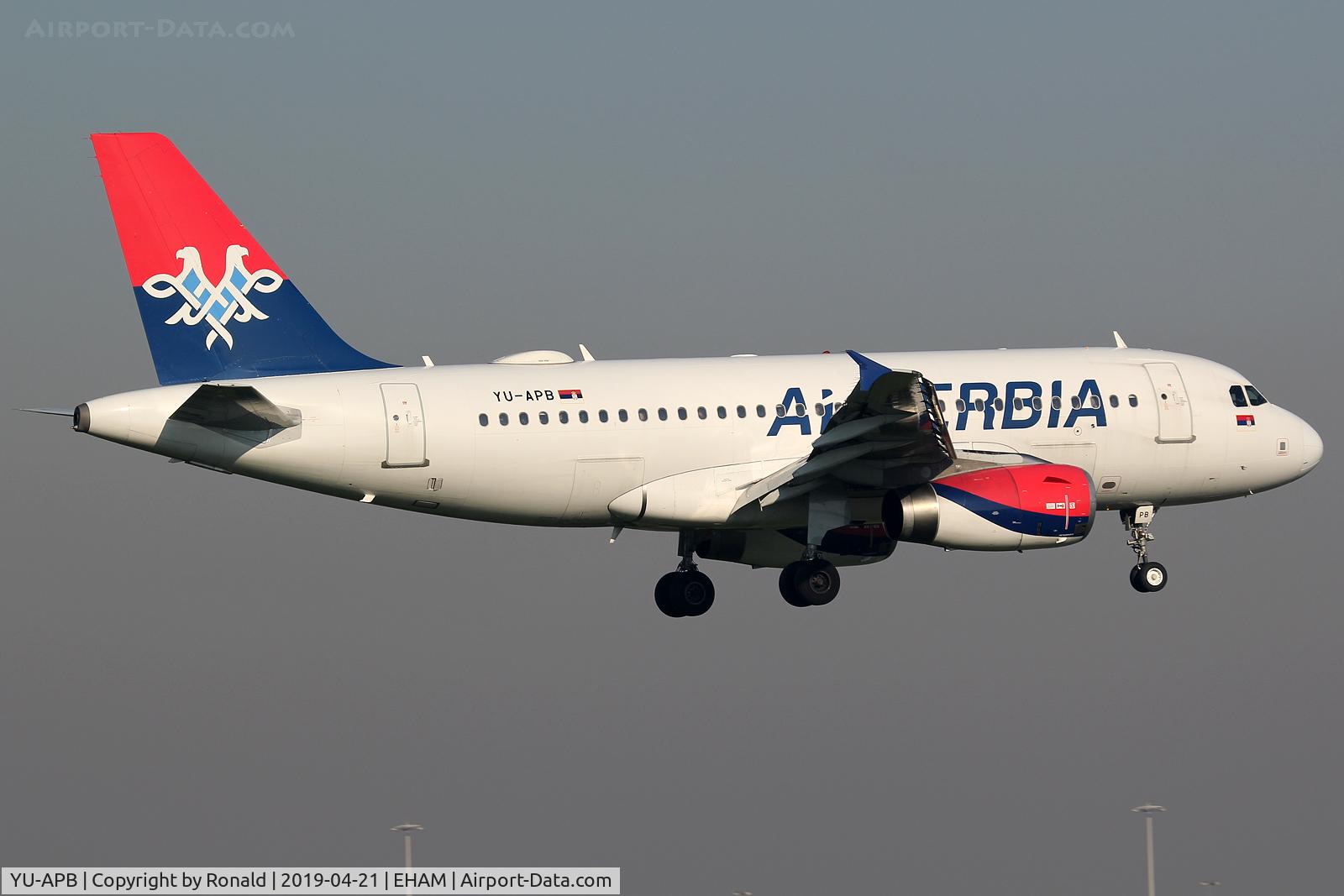 YU-APB, 2004 Airbus A319-132 C/N 2296, at spl