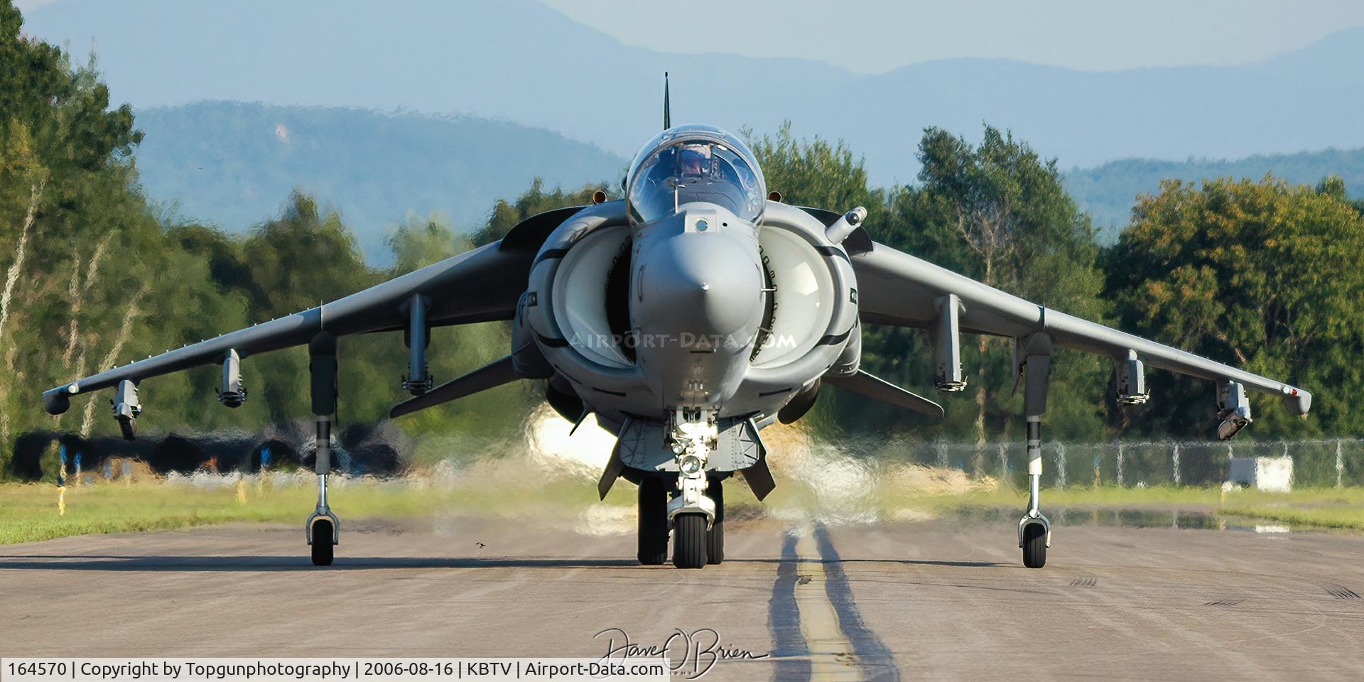 164570, McDonnell Douglas AV-8B+ Harrier II C/N 255, Black Ace's arriving for static