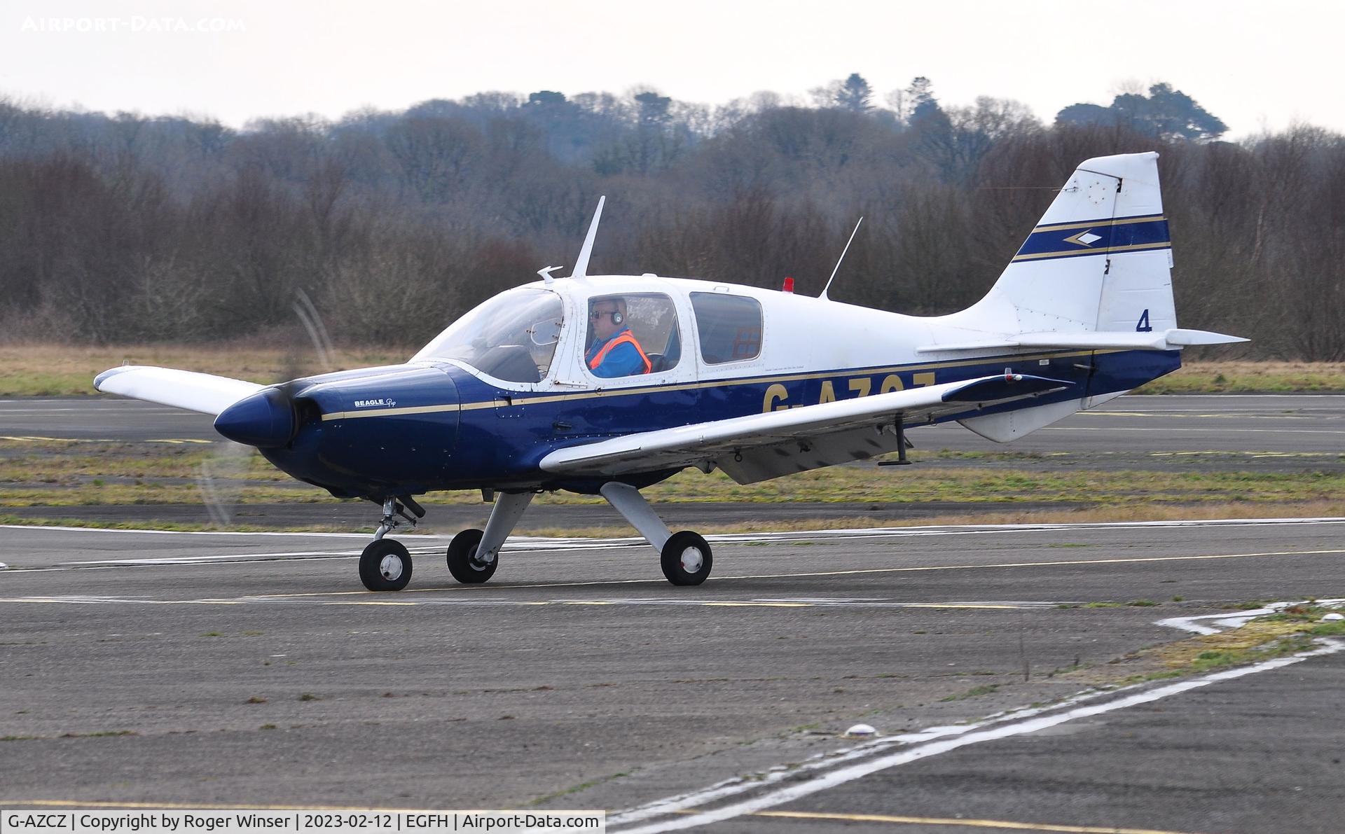 G-AZCZ, 1970 Beagle B-121 Pup Series 2 (Pup 150) C/N B121-167, Visiting Beagle Pup arriving from St Athan Airfield.