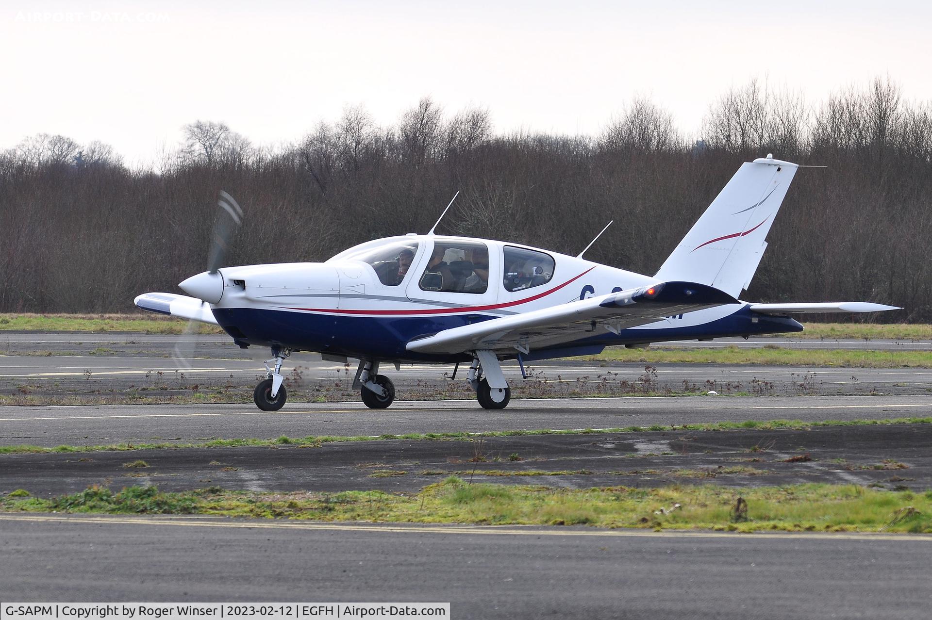 G-SAPM, 1990 Socata TB-20 Trinidad C/N 1009, Visiting TB-20 arriving from Gloucestershire Airport.