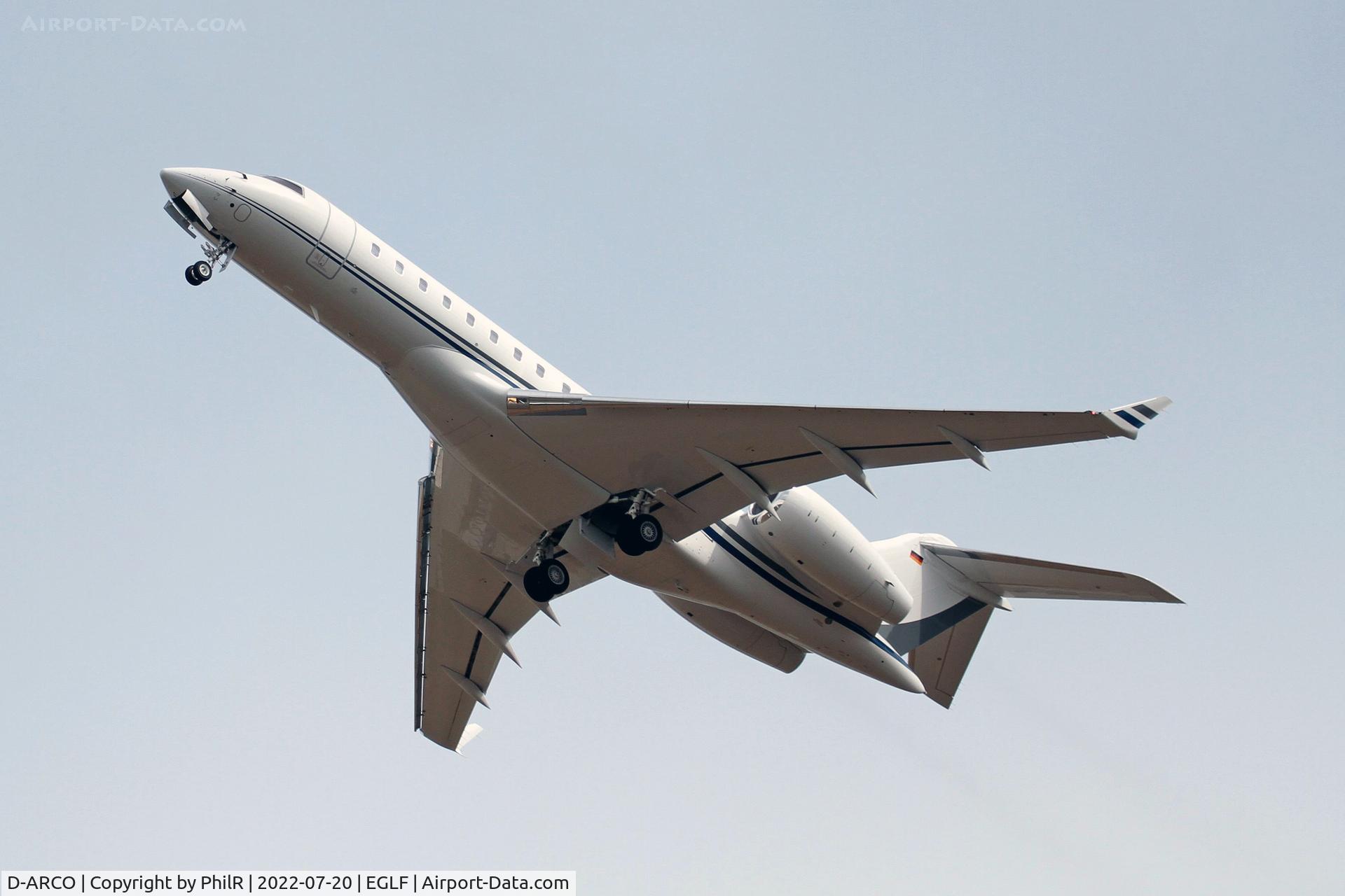 D-ARCO, 2017 Bombardier BD-700-1A10 Global Express 6000 C/N 9811, D-ARCO 2017 Bombardier Global 6000 Farnborough
