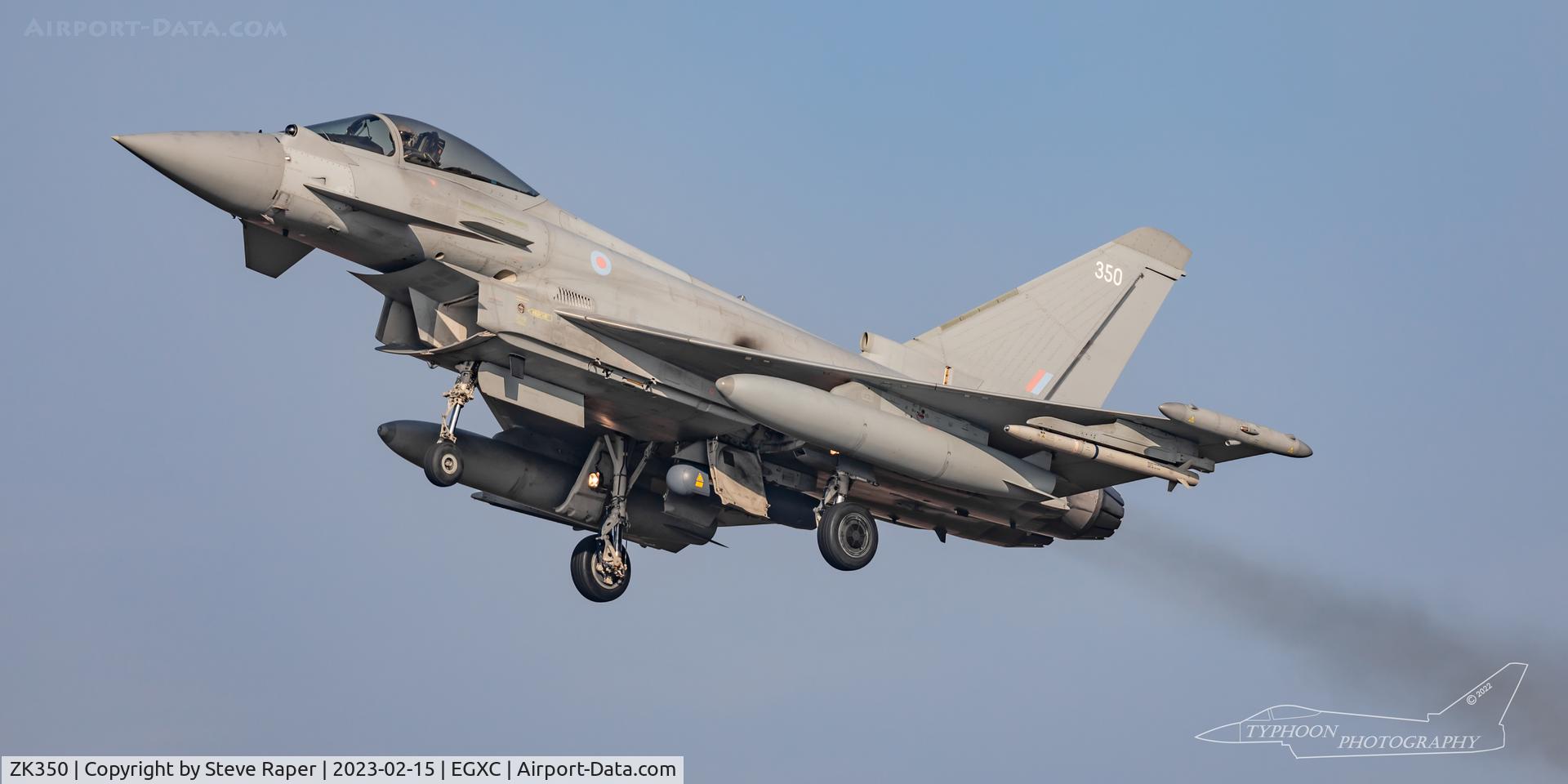 ZK350, 2013 EUROFIGHTER EF2000 FGR 4 C/N BS111, Putting on the gas.