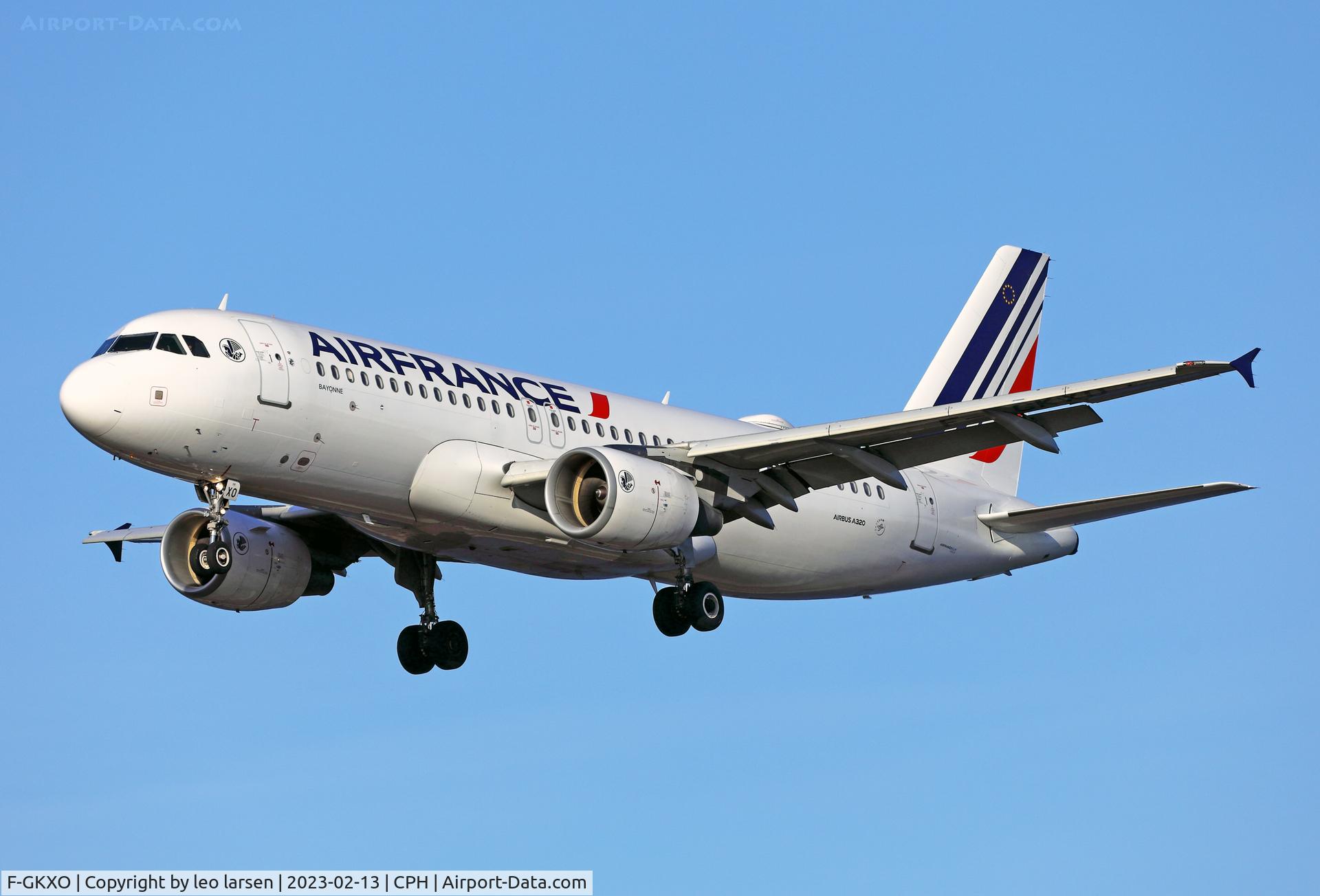 F-GKXO, 2008 Airbus A320-214 C/N 3420, Copenhagen 13.2.2023