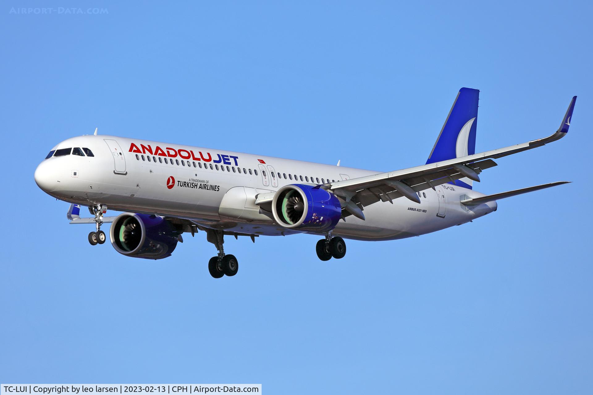 TC-LUI, 2022 Airbus A321-271NX C/N 10756, Copenhagen 13.2.2023