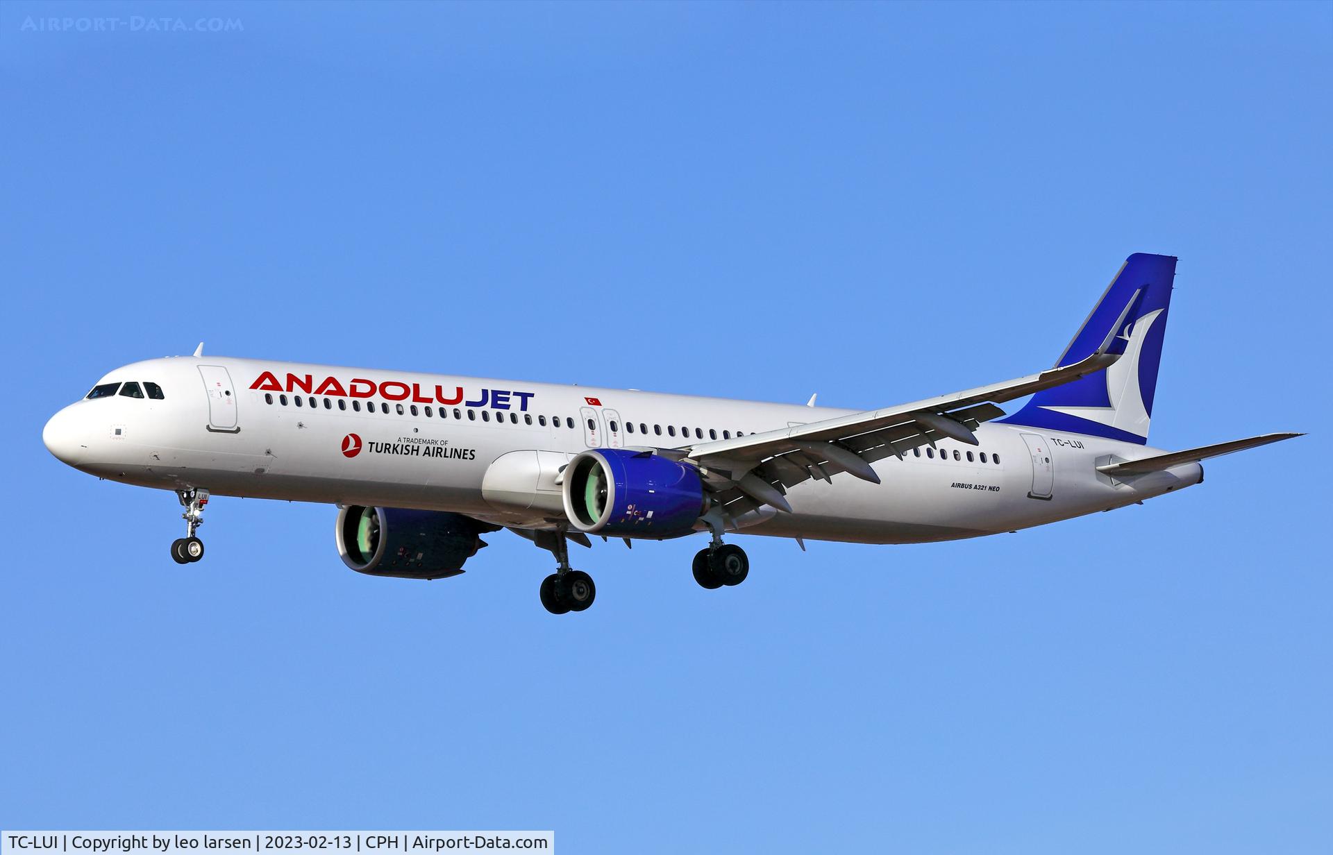 TC-LUI, 2022 Airbus A321-271NX C/N 10756, Copenhagen 13.2.2023