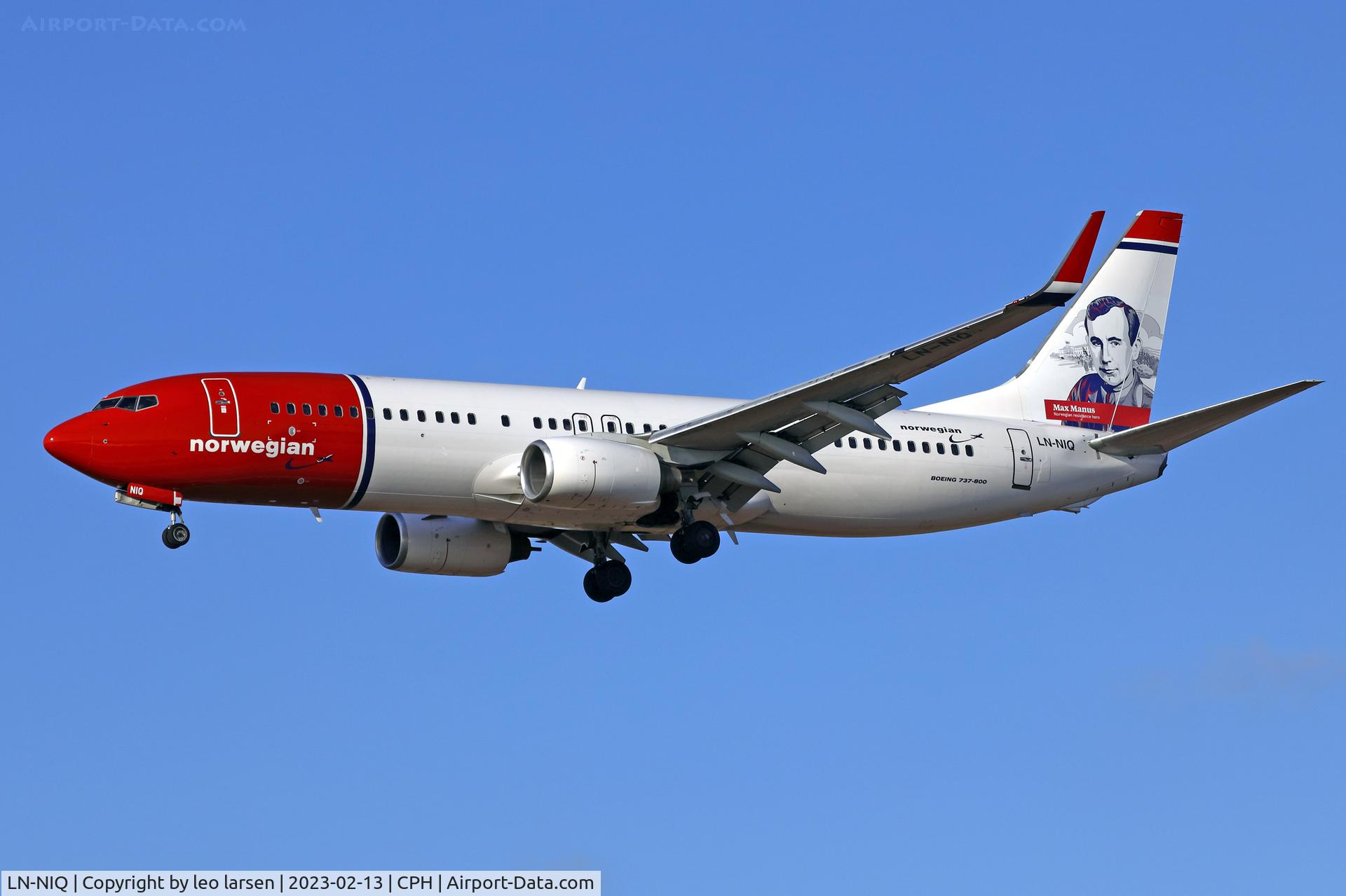 LN-NIQ, 2011 Boeing 737-86N C/N 39403, Copenhagen 13.2.2023