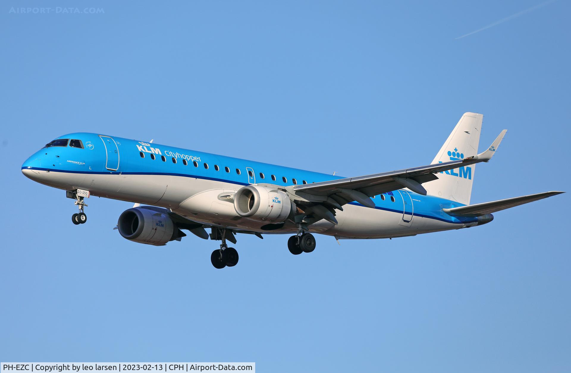 PH-EZC, 2008 Embraer 190LR (ERJ-190-100LR) C/N 19000250, Copenhagen 13.2.2023