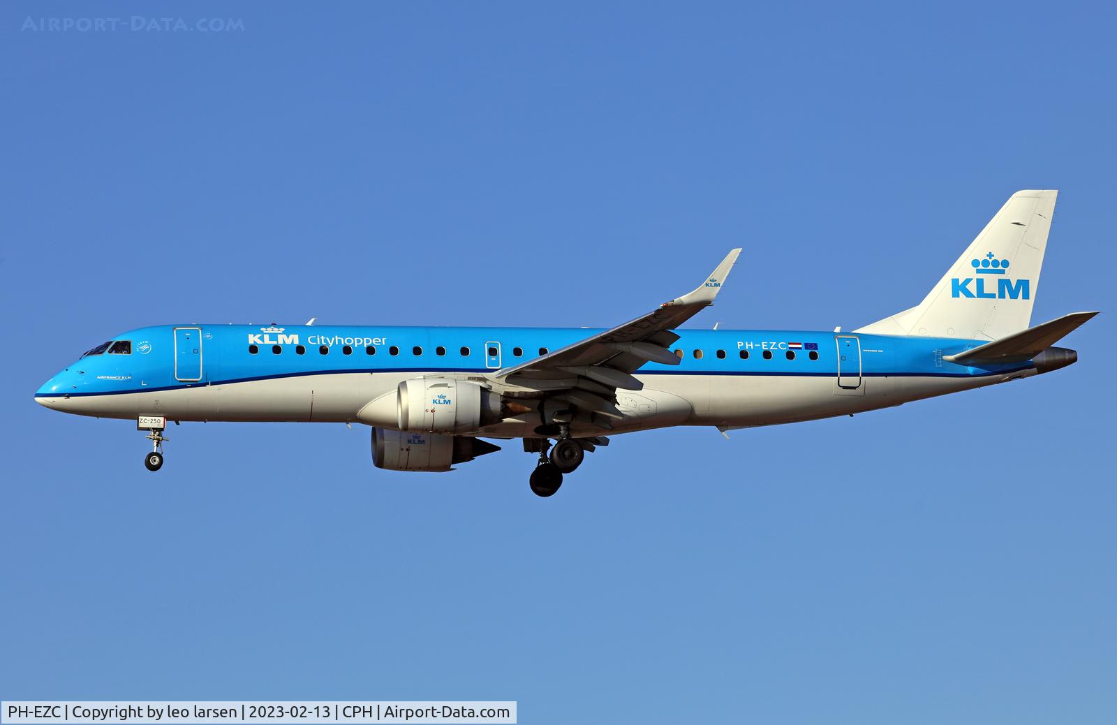 PH-EZC, 2008 Embraer 190LR (ERJ-190-100LR) C/N 19000250, Copenhagen 13.2.2023