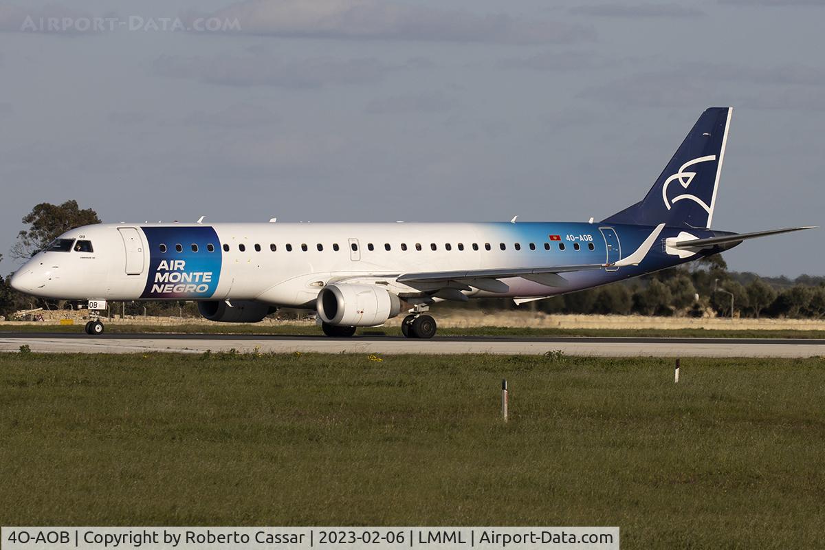 4O-AOB, 2009 Embraer 195LR (ERJ-190-200LR) C/N 19000283, Runway 31