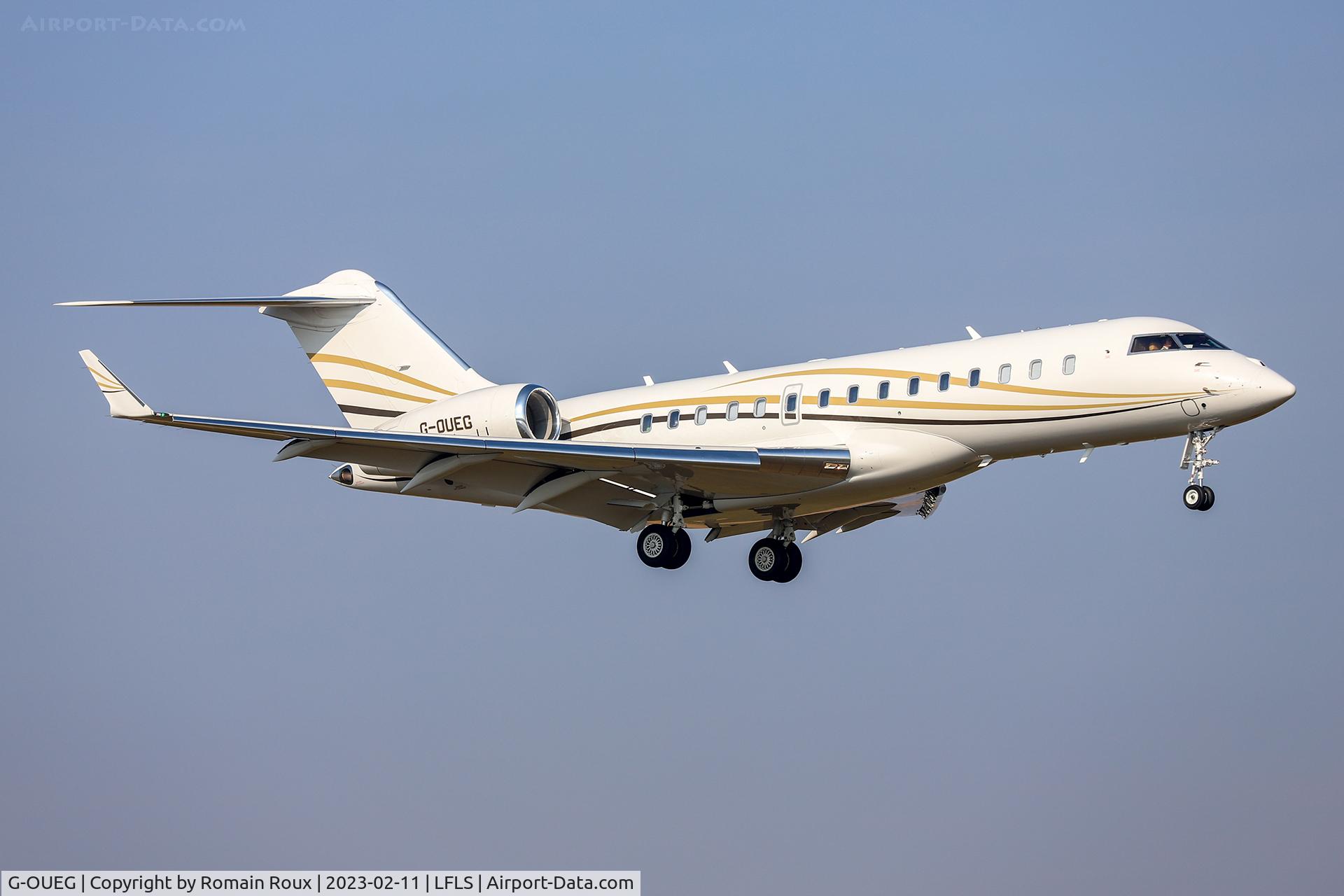 G-OUEG, 2018 Bombardier BD-700-1A10 Global 6000 C/N 9828, Landing