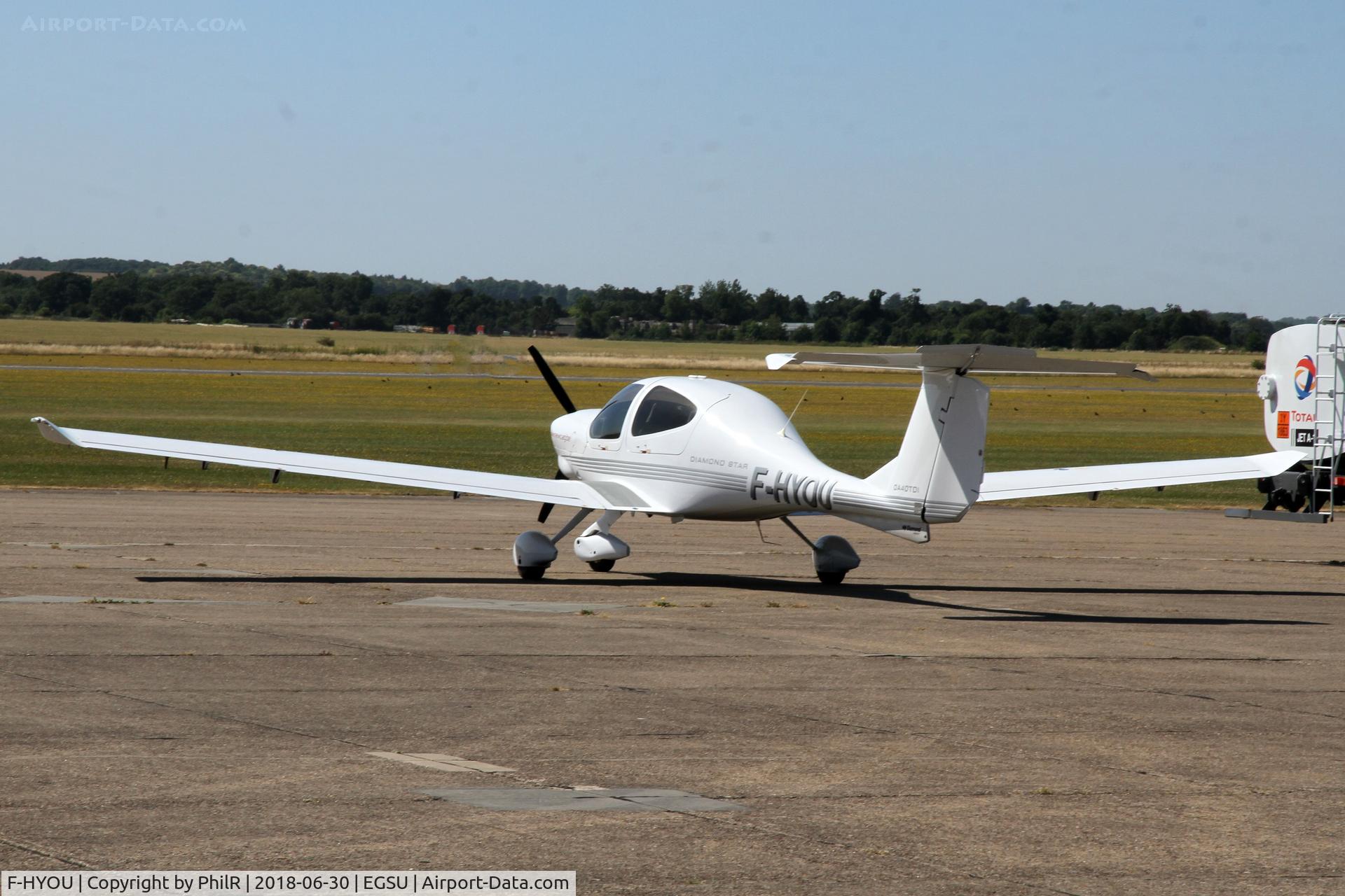 F-HYOU, 2006 Diamond DA-40D Diamond Star C/N D4.254, F-HYOU 2017 Diamond DA-40TDI Duxford