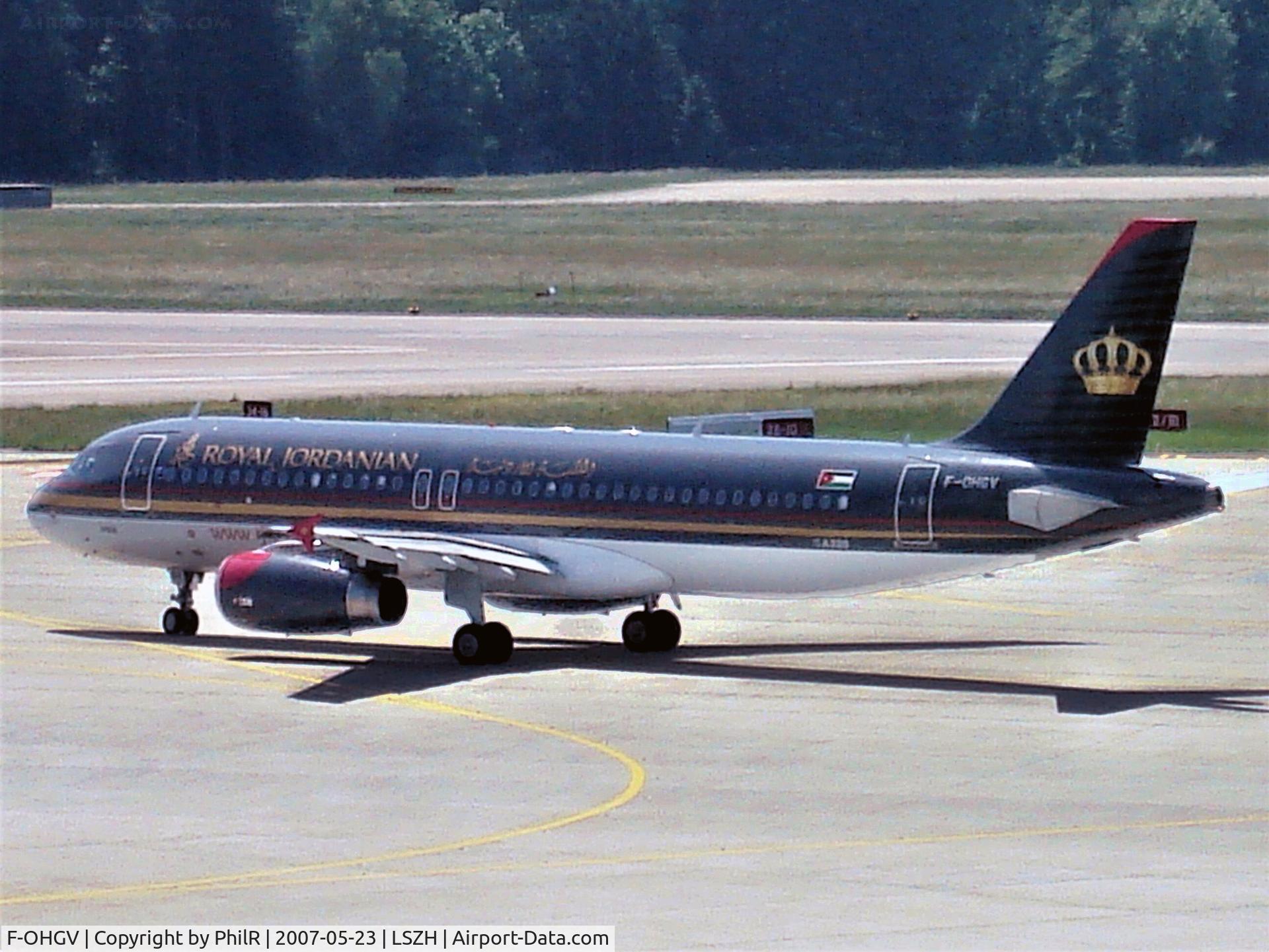 F-OHGV, 2006 Airbus A320-232 C/N 2649, F-OHGV 2006 A320-200 Royal Jordanian ZRH