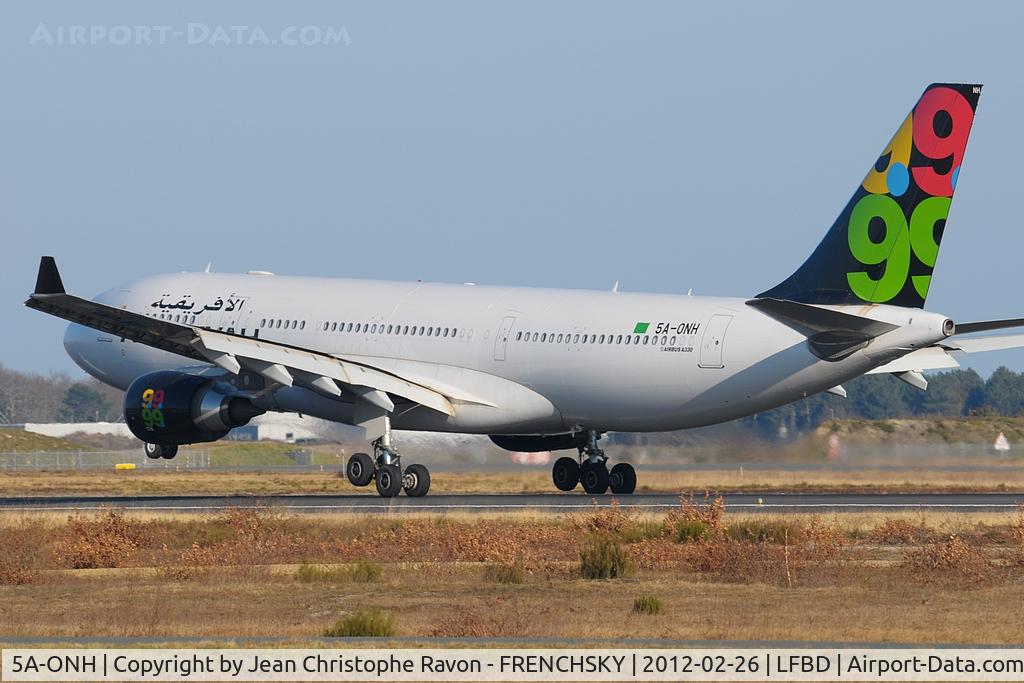 5A-ONH, 2009 Airbus A330-243 C/N 1049, Afriqiyah Airways