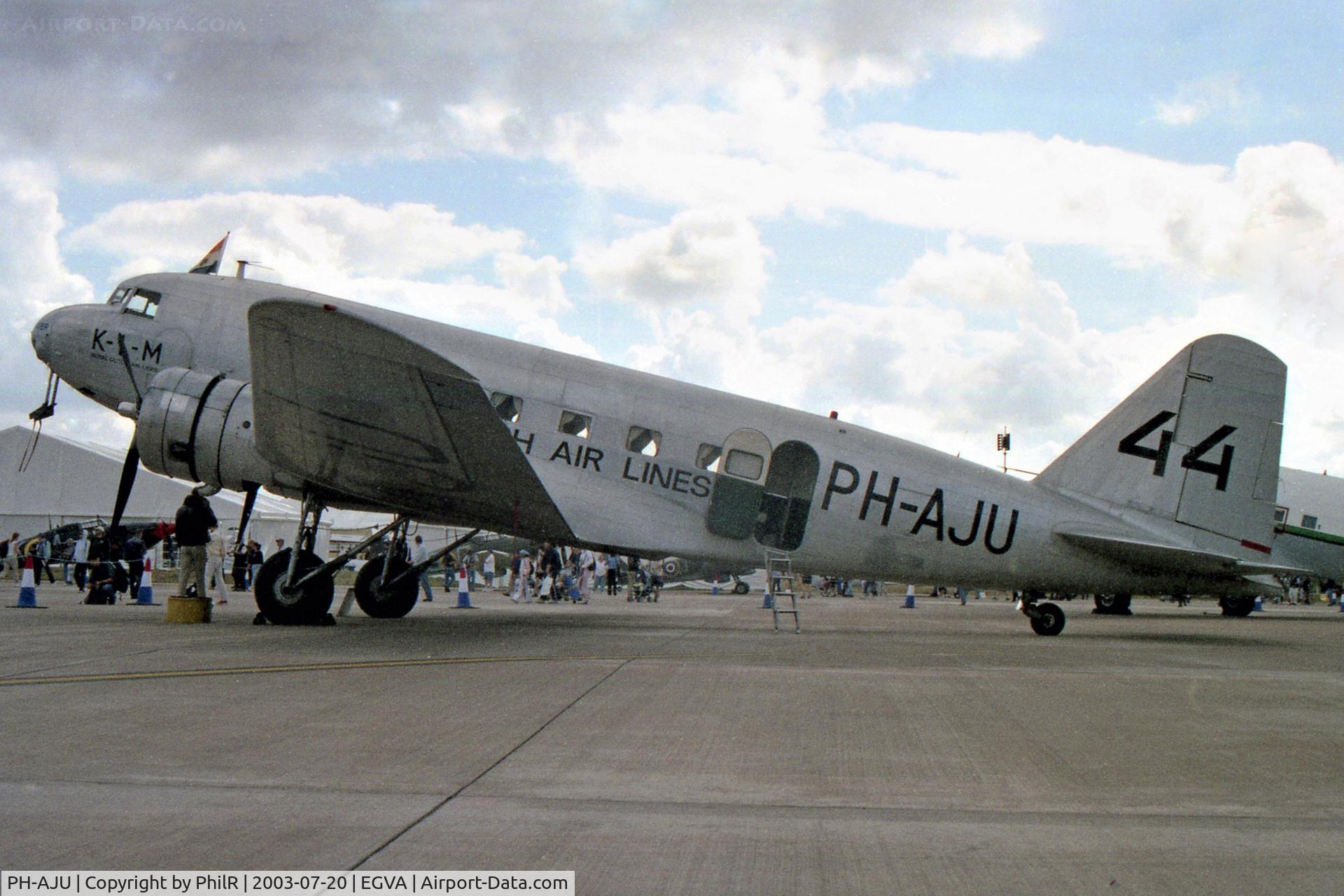 PH-AJU, 1934 Douglas DC-2-112 C/N 1286, PH-AJU 1934 DC-2 KLM Anniversary of Flight Fairford