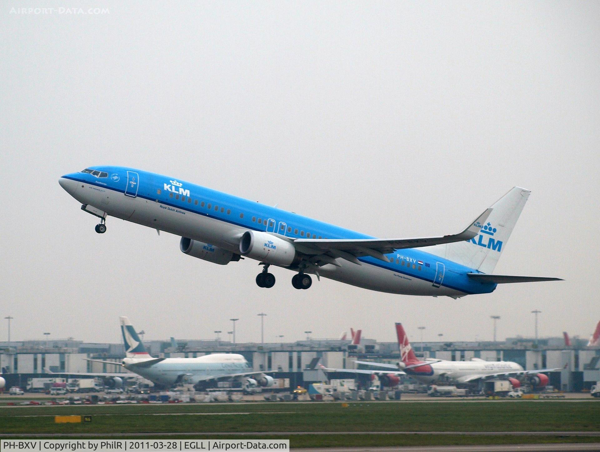 PH-BXV, 2007 Boeing 737-8K2 C/N 30370, PH-BXV 2007 B737-800 KLM LHR