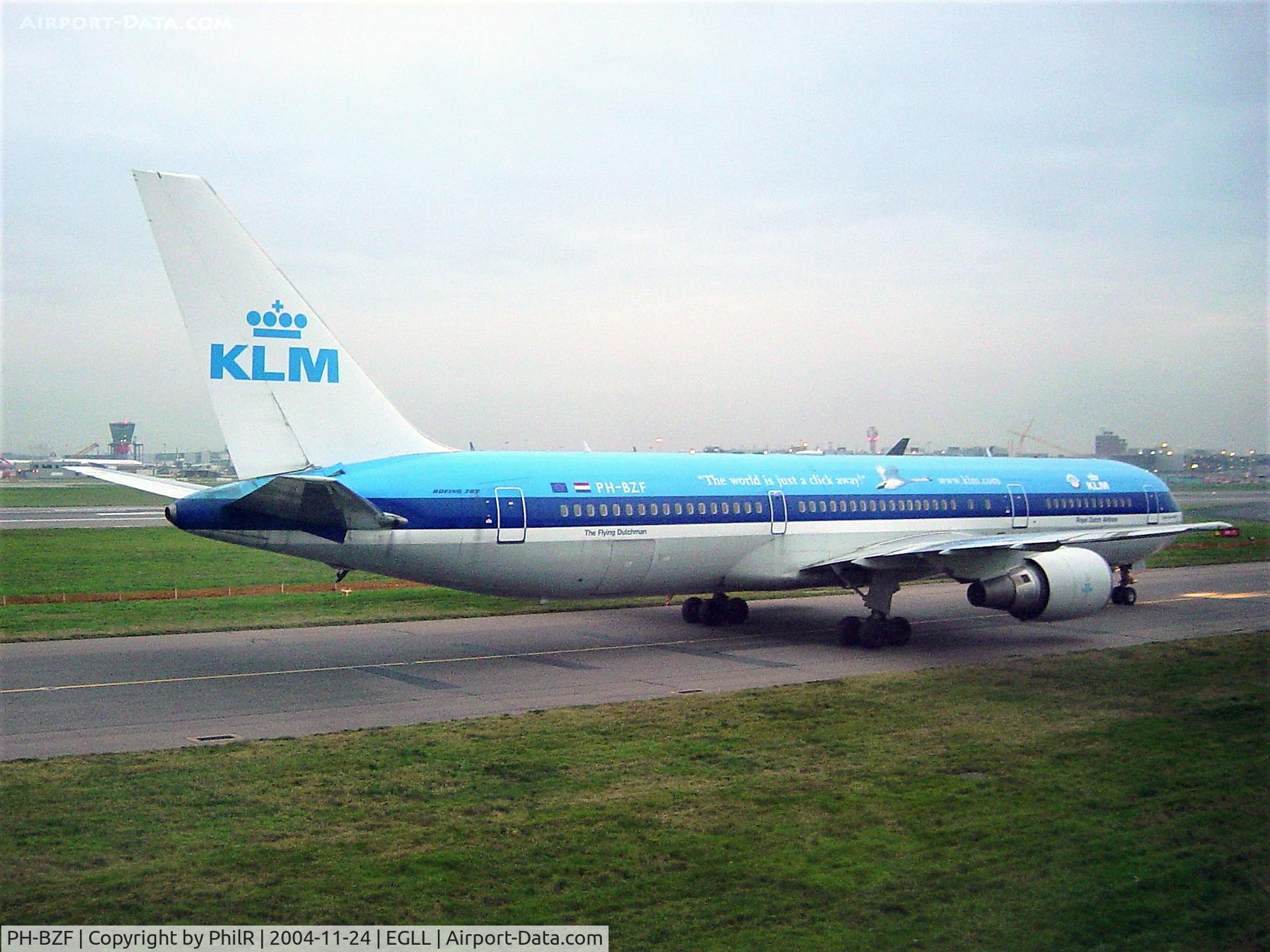 PH-BZF, 1996 Boeing 767-306/ER C/N 27959, PH-BZF 1996 B767-300 KLM LHR