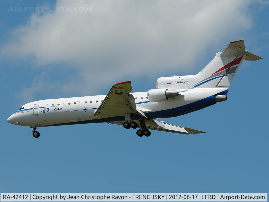 RA-42412, Yakovlev Yak-42D C/N 4520422219055, Yak Air Service