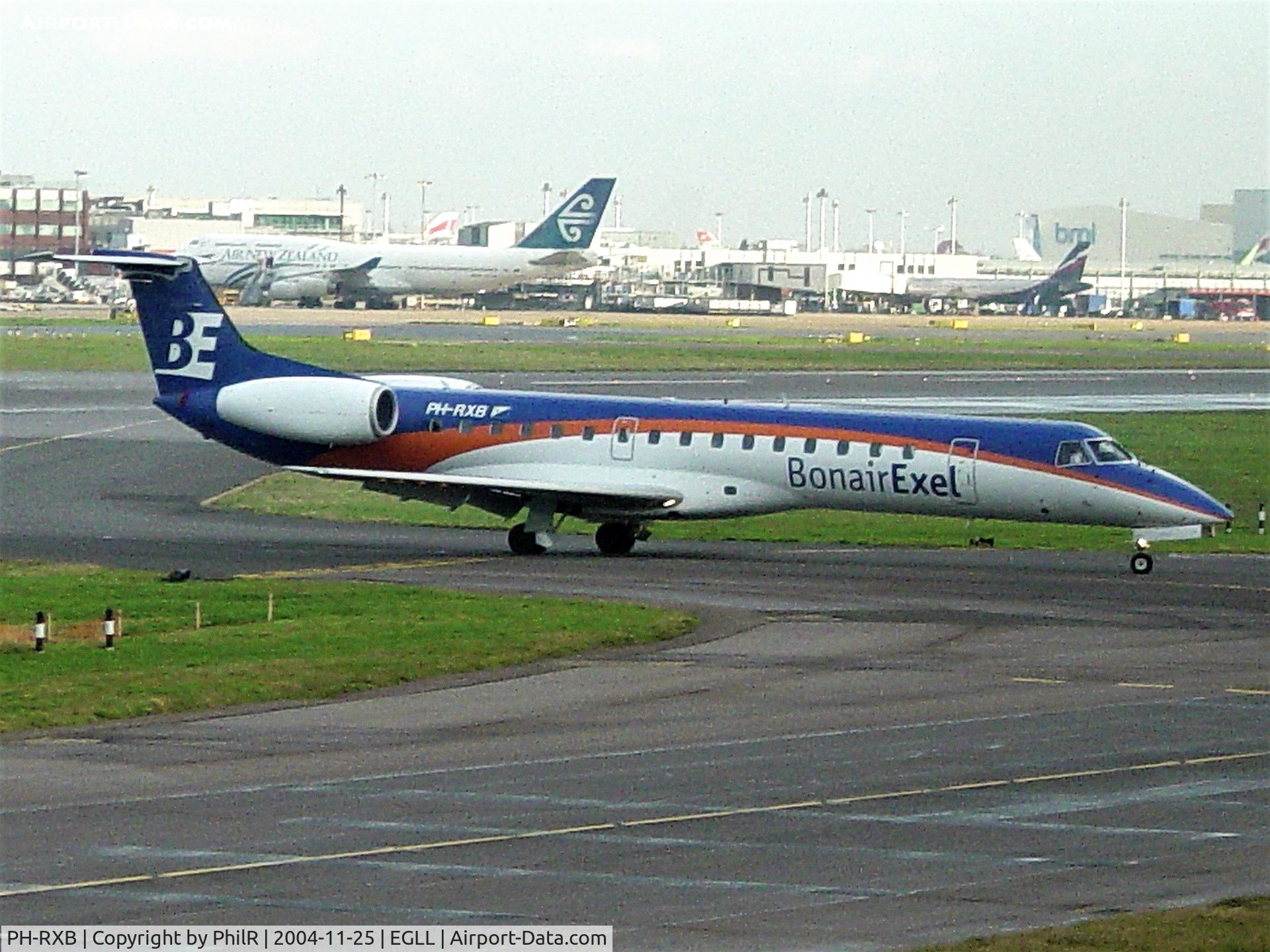 PH-RXB, 2000 Embraer ERJ-145MP (EMB-145MP) C/N 145320, PH-RXB 2000 ERJ145 Bonair EXEL LHR