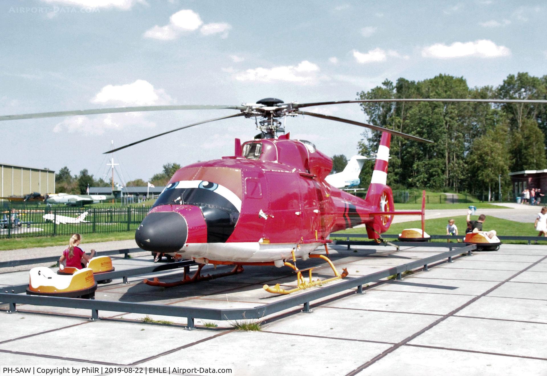 PH-SAW, Aérospatiale SA-365C-1 Dauphin 2 C/N 5053, 'PH-SAW' (PH-SSC) 1980 Aerospatiale AS-365 C2 Dauphin 2 Schreiner Airways Aviodrome Lelystad
