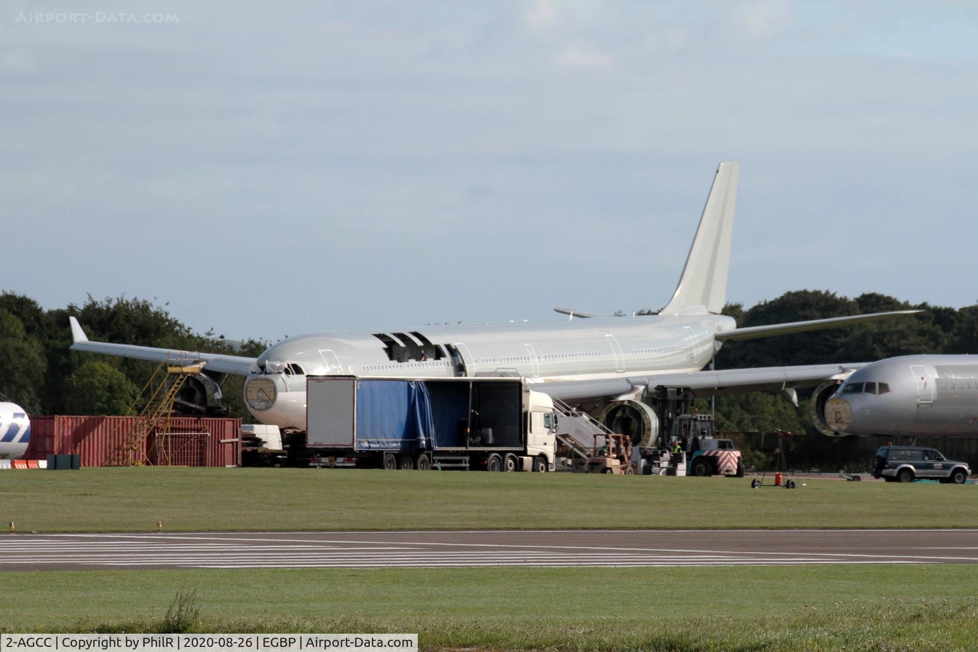 2-AGCC, 2006 Airbus A340-642 C/N 766, 2-AGCC (A7-AGC) 2006 Airbus A340-600 Qatar Airways Kemble