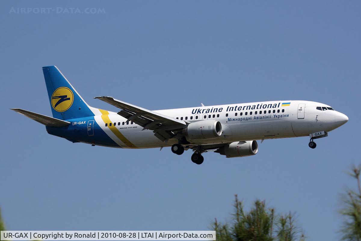 UR-GAX, 1992 Boeing 737-4Y0 C/N 26066, at ayt
