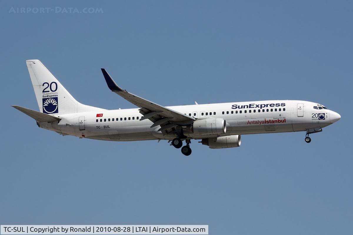 TC-SUL, 1998 Boeing 737-85F C/N 28822, at ayt