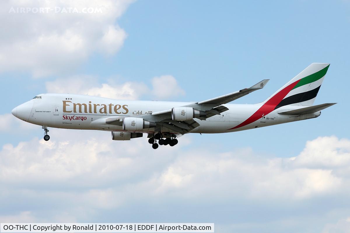 OO-THC, 2007 Boeing 747-4HAERF C/N 35235, at fra